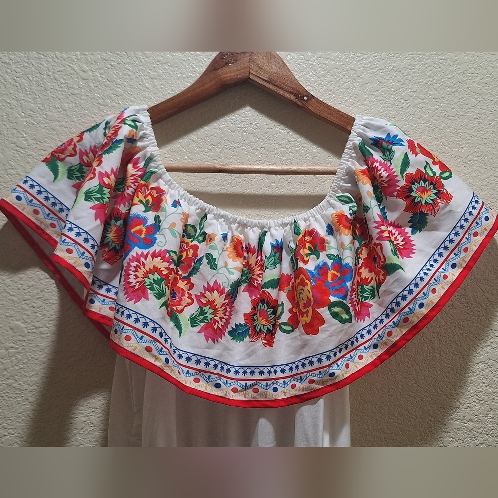 Floral Print Off-Shoulder Dress